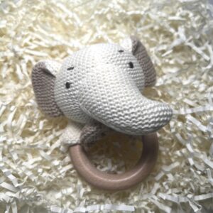 Ropotuljica slonček - Darilo ob rojstvu