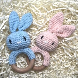 Ropotuljica zajček - Darilo ob rojstvu